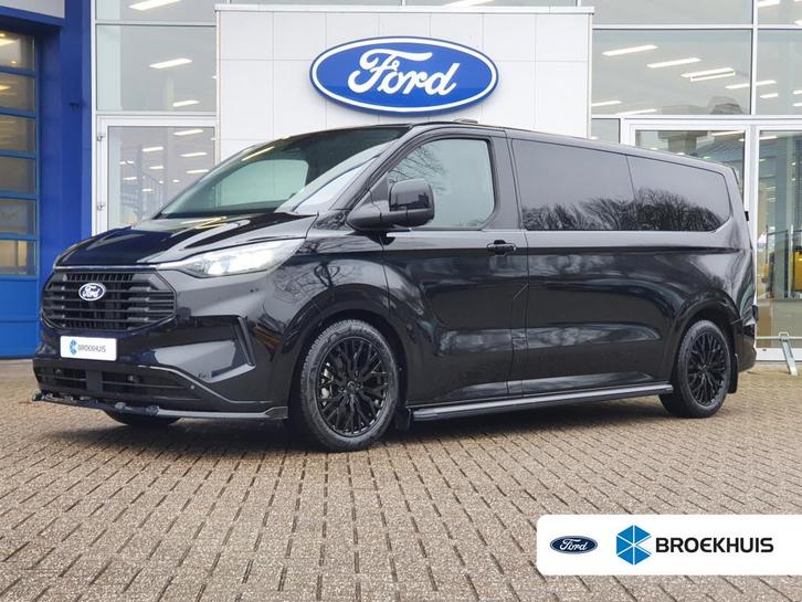 Ford Transit Custom 320 L2H1 AUTOMAAT * Black Edition *, Auto's, Bestelauto's, Bedrijf, Te koop, ABS, Achteruitrijcamera, Adaptive Cruise Control