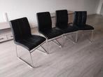 Stoelen, Huis en Inrichting, Stoelen, Ophalen, Gebruikt, Zwart, Vier
