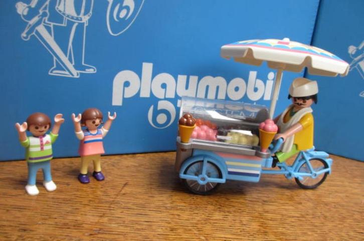 vakantie camping zwembad 3244 ijsverkoper met kinderen 100%, Kinderen en Baby's, Speelgoed | Playmobil, Zo goed als nieuw, Complete set