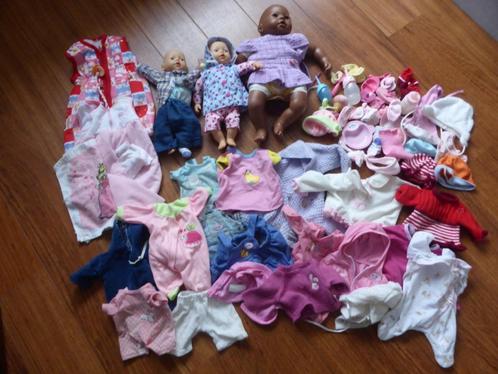 Poppen met verschillende accessoires, Kinderen en Baby's, Speelgoed | Poppen, Gebruikt, Babypop, Ophalen of Verzenden
