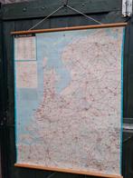 Vintage Schoolkaart Nederland, Ophalen of Verzenden, Aardrijkskunde