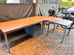 hoekbureau + kast., Huis en Inrichting, Bureaus, Ophalen, Gebruikt, Bureau