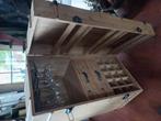 houten wijn kast (wijnkast) model scheepskist, Huis en Inrichting, Woonaccessoires | Kisten, Ophalen, Zo goed als nieuw, 100 tot 150 cm