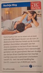 Fletcher Hotel overnachting 2 pers. 35 euro korting, Twee personen, Overige soorten