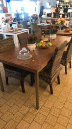 Mooie houten eettafel, Voorheuvel 48, Kringloop centrum de markt, Eikenhout, 200 cm of meer