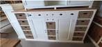 Hoge dressoir stuifakkers wit teakhout, Ophalen, Teakhout, Nieuw, Stuifakkers