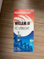 Willem 2 - FC Utrecht programma magazine 29-03-1998, Verzamelen, Ophalen of Verzenden