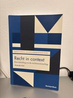 Recht in Context - 7e druk, Boeken, Ophalen of Verzenden, Gamma, Gelezen, HBO