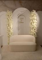 TE HUUR: witte backdrop, Hobby en Vrije tijd, Feestartikelen | Verhuur, Ophalen of Verzenden, Zo goed als nieuw
