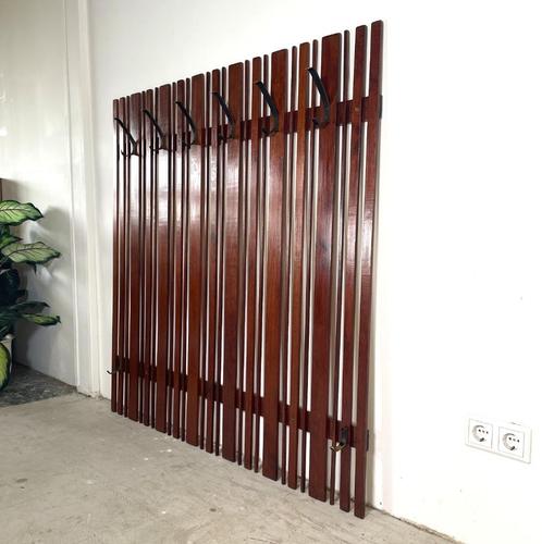 Vintage slat kapstok, Huis en Inrichting, Woonaccessoires | Kapstokken, Zo goed als nieuw, Wandkapstok, 100 tot 150 cm, Hout, Ophalen of Verzenden