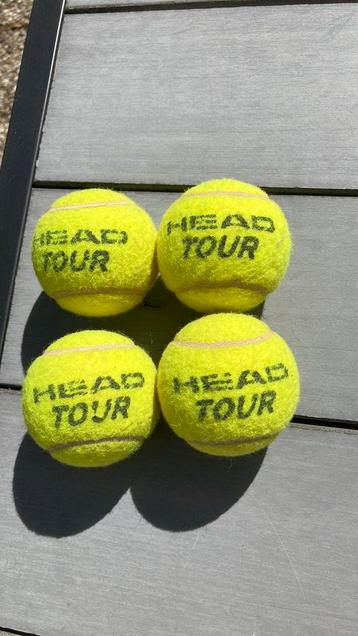 4 Head Tour tennisballen, zwerven al langer rond. beschikbaar voor biedingen