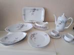 Antiek servies 1930 pastel gekleurde bloemen 13 stuks, Ophalen