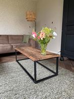 Salon tafel rechthoekig oud hout driftwood, Huis en Inrichting, Tafels | Salontafels, Ophalen, 100 tot 150 cm, 50 tot 100 cm, Zo goed als nieuw