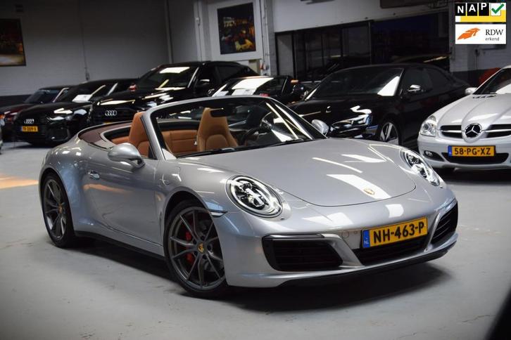 Porsche 911 Cabrio 3.0 Carrera 4S 991.2 OrgNL|Sport-uitlaat|, Auto's, Porsche, Bedrijf, Te koop, 4x4, ABS, Achteruitrijcamera