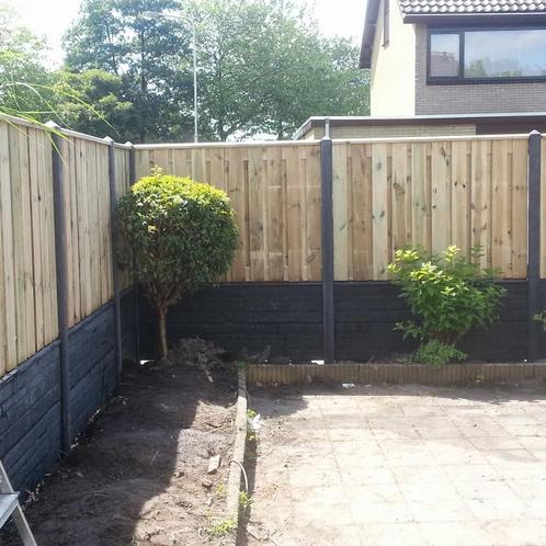 schuttingen hout/beton V.A95,- p/m incl.plaatsen en btw!!, Tuin en Terras, Schuttingen, Nieuw, Hout, 2 meter of meer, Minder dan 3 meter