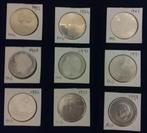 9x Zilveren 50 Gulden Munten, Postzegels en Munten, Munten | Nederland, Ophalen of Verzenden, Koningin Beatrix, 50 gulden, Zilver