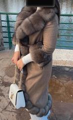 Handgemaakte Alpaca Bontjas, Kleding | Dames, Jassen | Winter, Ophalen of Verzenden, Zo goed als nieuw, Maat 38/40 (M), Beige