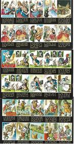 3 x sprookjeskaart met een verhaal Assepoester,Gelaarsde Kat, Ophalen of Verzenden, 1960 tot 1980, Gelopen, Kinderen