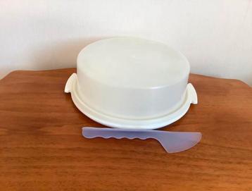 Tupperware Taartdoos Gebaksdoos Serveerschaal Ø 26 cm. beschikbaar voor biedingen