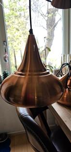 2 Vintage Pool/Biljart tafellamp hanglamp       koperkleurig, Huis en Inrichting, Lampen | Spots, Led, Gebruikt, Ophalen of Verzenden
