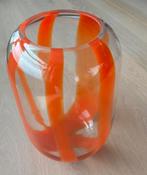 Vaas glas oranje, Huis en Inrichting, Woonaccessoires | Vazen, Ophalen, Oranje, Minder dan 50 cm, Glas