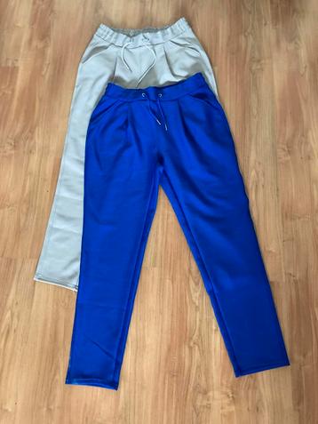 Beige en Blauw Broek, ZGAN, Maat 3XL (valt als 2XL) beschikbaar voor biedingen