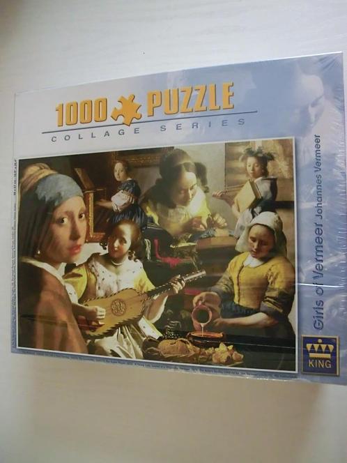 Puzzel Girls of Vermeer 1000 stukjes, nog in plastic, Hobby en Vrije tijd, Denksport en Puzzels, Nieuw, Legpuzzel, 500 t/m 1500 stukjes