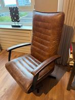 Leren relax fauteuil stoel elektrisch, Huis en Inrichting, Fauteuils, Ophalen, Zo goed als nieuw, 75 tot 100 cm, Leer
