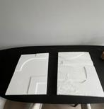3d witte JAPANDI wand decoratie, nieuw, Huis en Inrichting, Woonaccessoires | Wanddecoraties, Ophalen of Verzenden, Nieuw