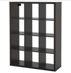 Kallax 3x4 zwart/bruin, Ophalen, Zo goed als nieuw, 25 tot 50 cm, 150 tot 200 cm
