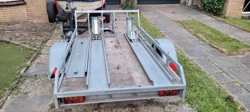 Motoraanhanger te huur €17,50 per dag., Diensten en Vakmensen, Verhuur | Auto en Motor