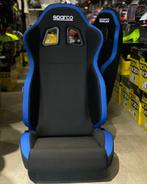 Sparco R100 Zwart Blauw Kuipstoel Sportstoel Racestoel, Auto diversen, Tuning en Styling, Ophalen of Verzenden
