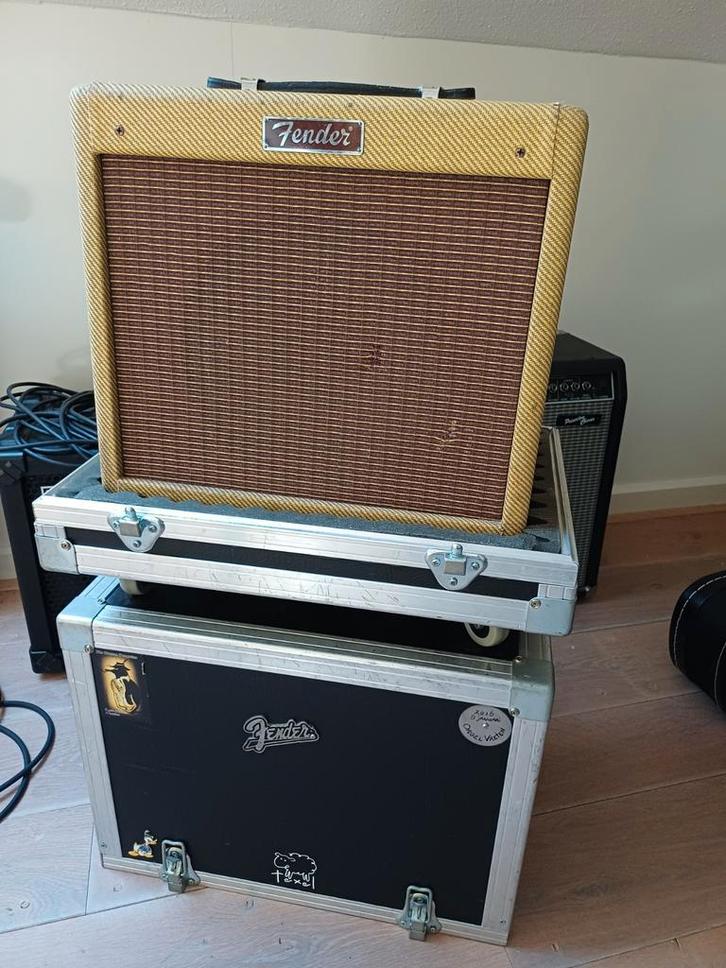 Fender Pro Junior Tweed U.S.A. + Flightcase, Muziek en Instrumenten, Versterkers | Bas en Gitaar, Ophalen