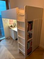 GRATIS IKEA Smastad Hoogslaper met Bureau, Huis en Inrichting, Slaapkamer | Stapelbedden en Hoogslapers, Ophalen, Eenpersoons