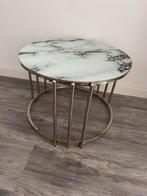 Marble design bijzettafel, Huis en Inrichting, Tafels | Bijzettafels, Ophalen, Marble Design, Rond, 55 tot 75 cm