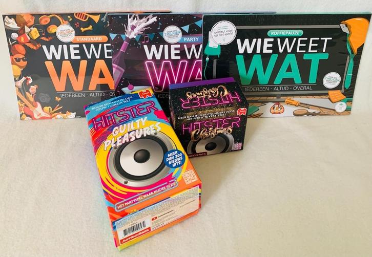 Wie Weet Wat Standaard - Party - Koffiepauze & Hitster, Hobby en Vrije tijd, Gezelschapsspellen | Kaartspellen, Nieuw, Een of twee spelers