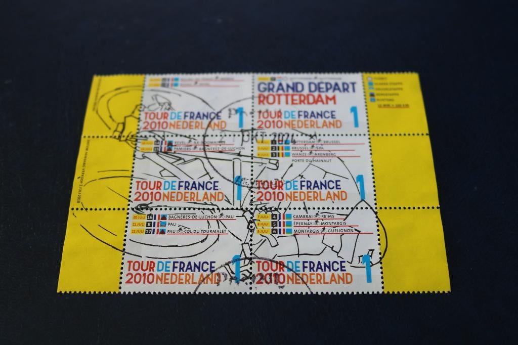 Tour de France, Postzegels en Munten, Postzegels | Nederland, Verzenden, Na 1940, Gestempeld