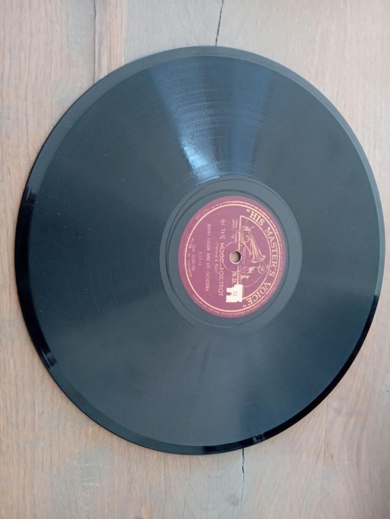 Glen Miller 1939 - 78 (zeldzame) toeren single in the Mood, Cd's en Dvd's, Vinyl | Jazz en Blues, Jazz en Blues, Voor 1940, Ophalen of Verzenden