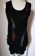 SUPER LEUKE lange zwarte spencer met div. kleurtjes mt. S/M, Kleding | Dames, Truien en Vesten, Ophalen of Verzenden, Nieuw, Maat 36 (S)