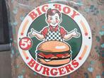 Emaille reclamebord big boy burgers, Ophalen of Verzenden, Gebruikt, Reclamebord