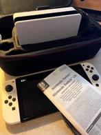 Nintendo Switch Oled wit incl. beschermtas. Scherp geprijsd!, Ophalen of Verzenden, Zo goed als nieuw, Met 1 controller, Switch OLED