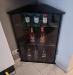 Zwarte hoek vitrinekast, Huis en Inrichting, Ophalen, Zo goed als nieuw