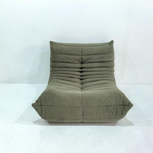 Modulaire Togo 1-Zits bank rib stof kleur: groen, Huis en Inrichting, Banken | Sofa's en Chaises Longues, Nieuw, Eenpersoons, 75 tot 100 cm