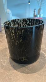 Waxinelicht  panterprint, Kunststof, Zwart, Ophalen of Verzenden, Zo goed als nieuw