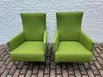 TE KOOP 2 leuke sportieve frisgroene fauteuiltjes., Minder dan 50 cm, Modern jong sportief, Verzenden, Minder dan 75 cm
