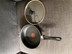 Tefal hapjespan met deksel, Huis en Inrichting, Keuken | Potten en Pannen, Ophalen, Gebruikt, Koekenpan of Braadpan