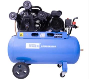 Super compressor 2,2 PK 3cyl. en grote 100l tank, op 230V  beschikbaar voor biedingen