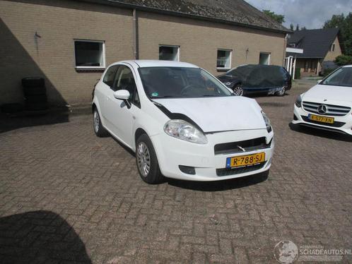Fiat Grande Punto 1.2 Edizione X (bj 2009), Auto diversen, Schadeauto's, Fiat, Handgeschakeld, Benzine, Hatchback, Wit