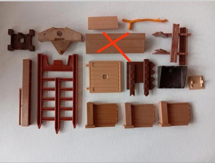 M3 Playmobil onderdelen bruin, Kinderen en Baby's, Speelgoed | Playmobil, Zo goed als nieuw, Ophalen of Verzenden