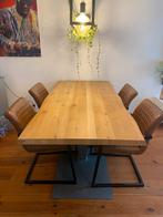 Goossens Eettafel Eikenhout 180x90, Huis en Inrichting, Tafels | Eettafels, Ophalen, Gebruikt, Eikenhout, 50 tot 100 cm